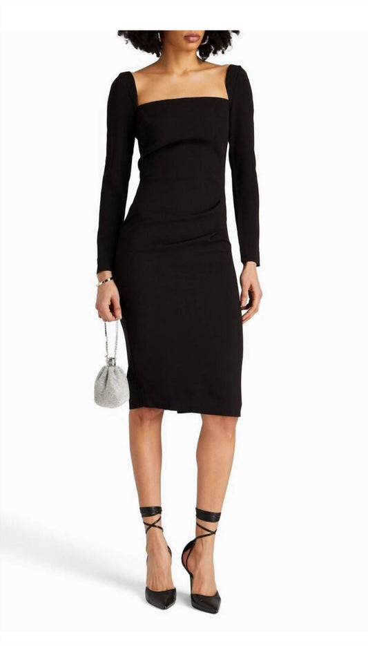 Iro - Talya Square Neck Crepe LBD Dress