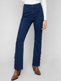 Charlie B - Bootcut Jeans With Gem Buttons