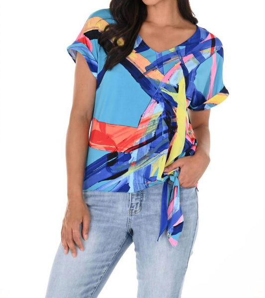 Frank Lyman - Abstract Short Sleeve Top