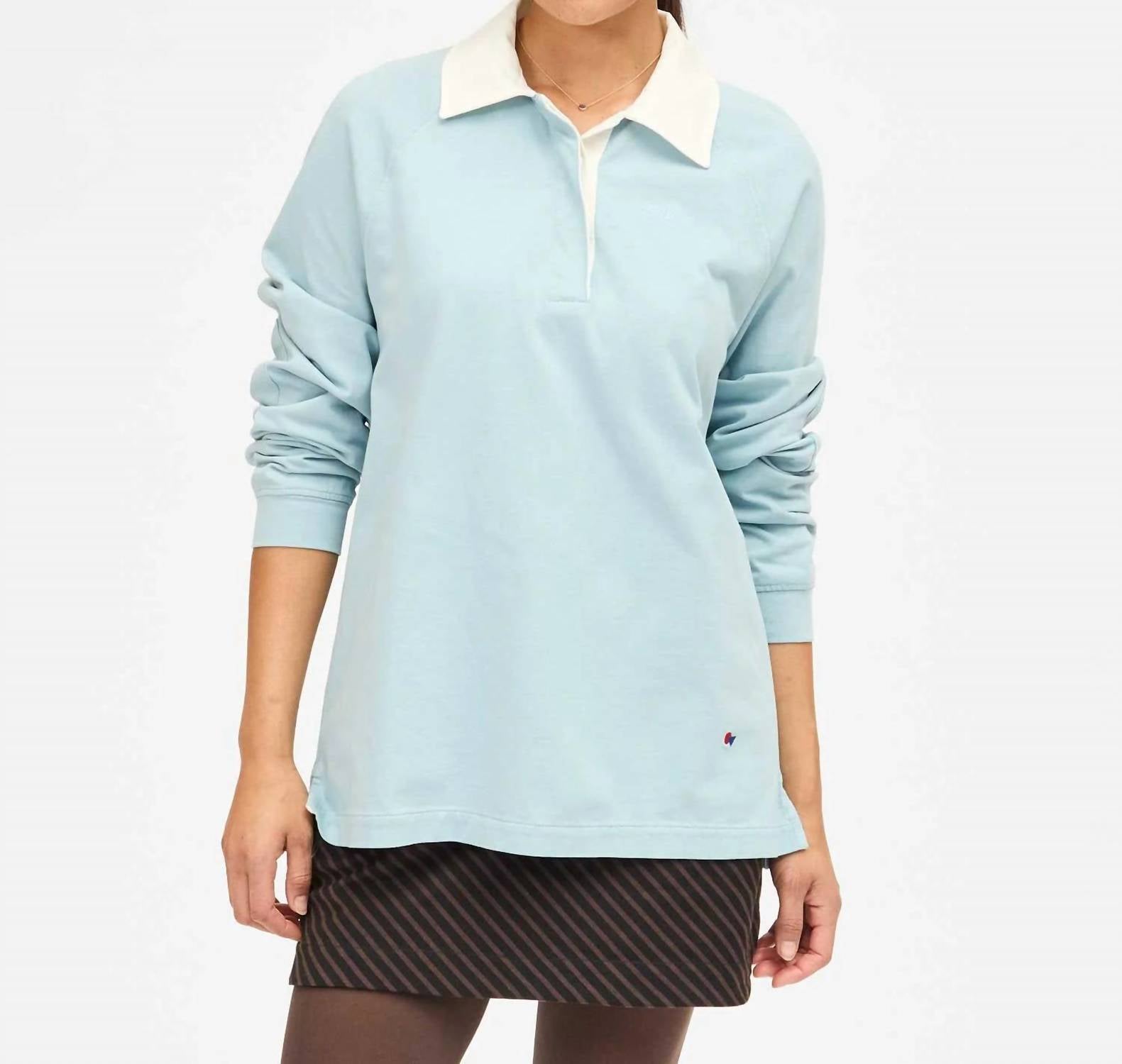 Clare V. - Le Rugby Embroidered Oui Top