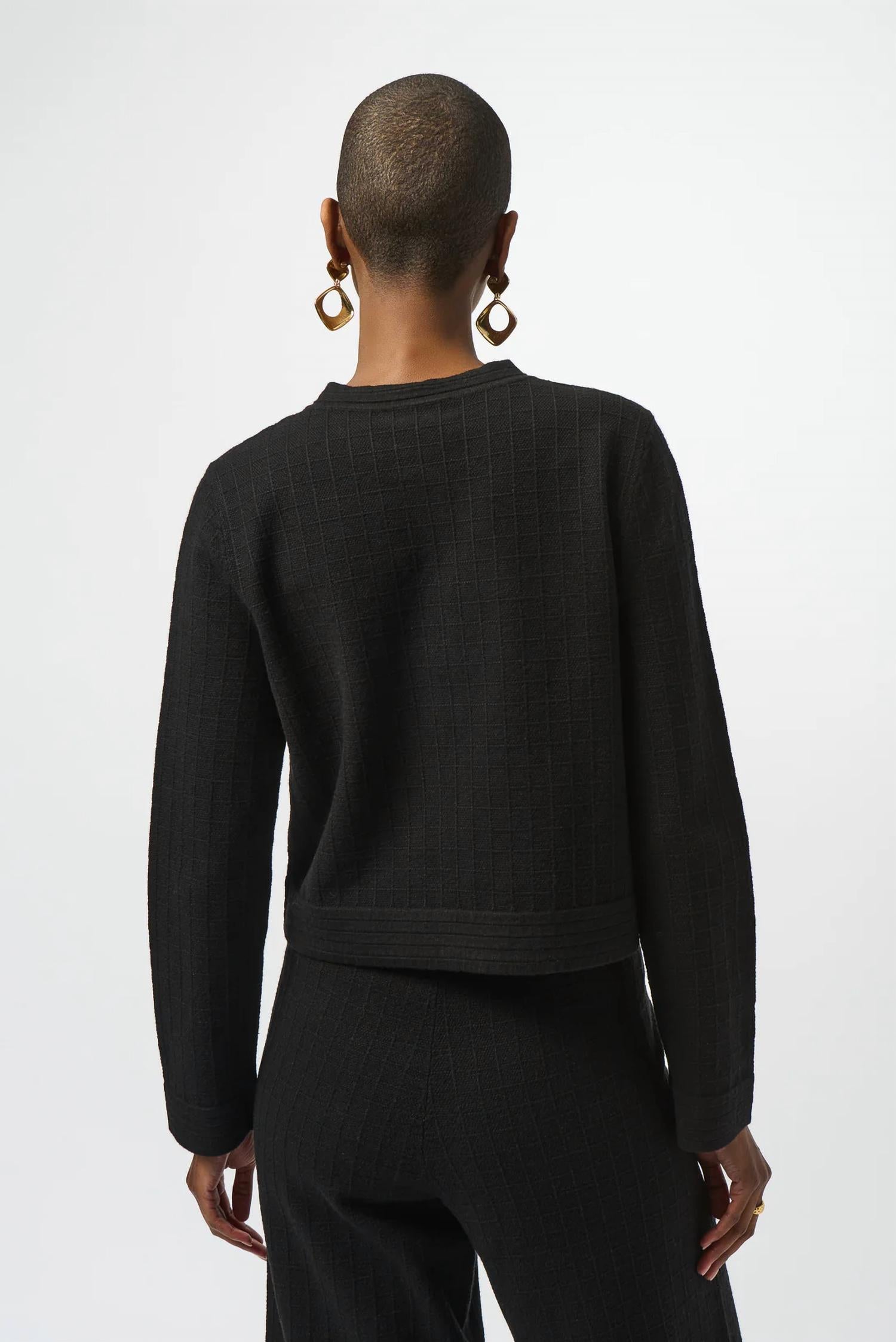 Joseph Ribkoff - Crew Neck Button Front Jacket