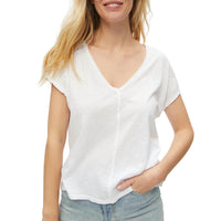 Michael Stars Women's Lizzy Top in white - women's t-shirt