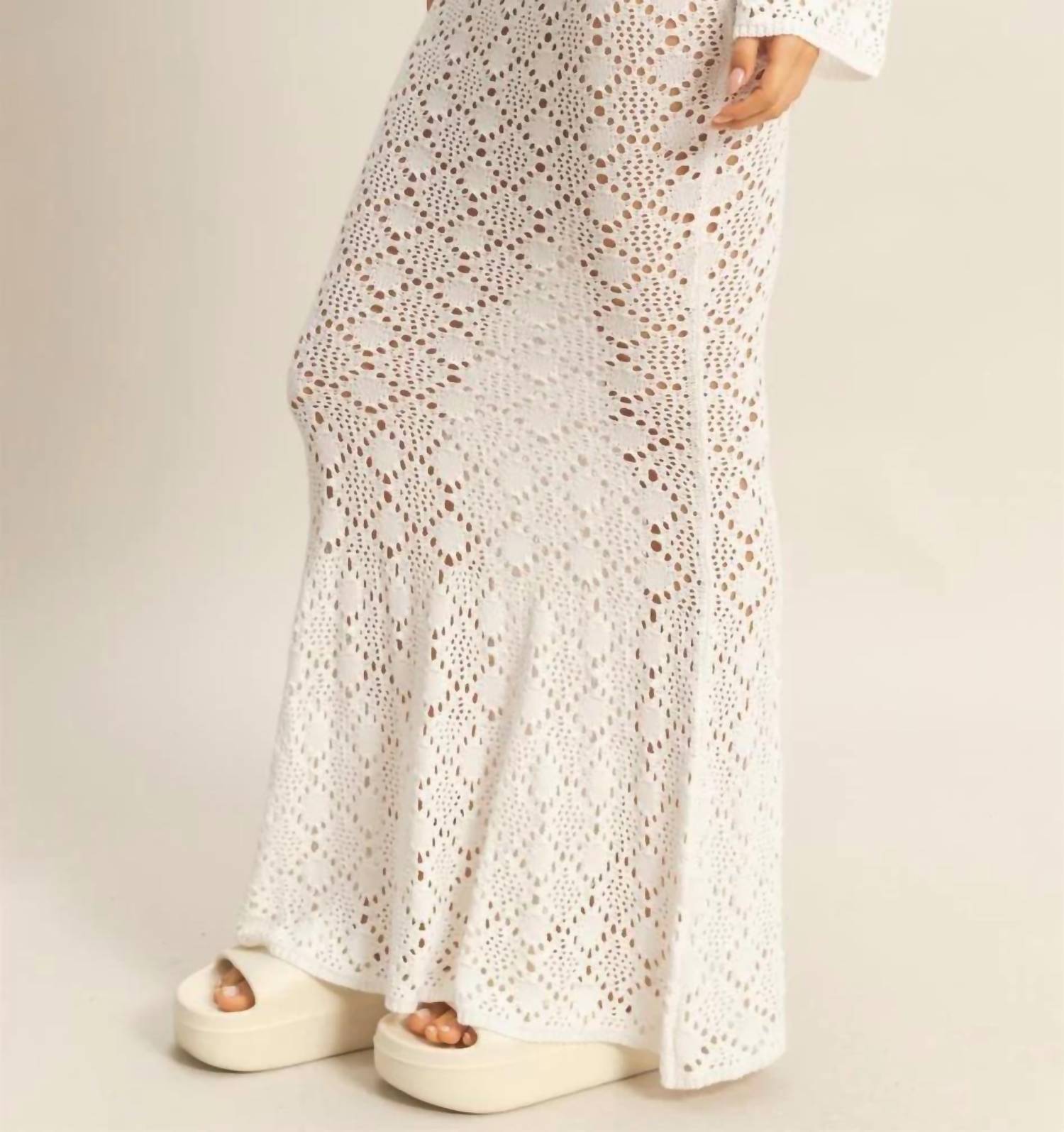Little Secret Of Mine - Crochet Maxi Skirt