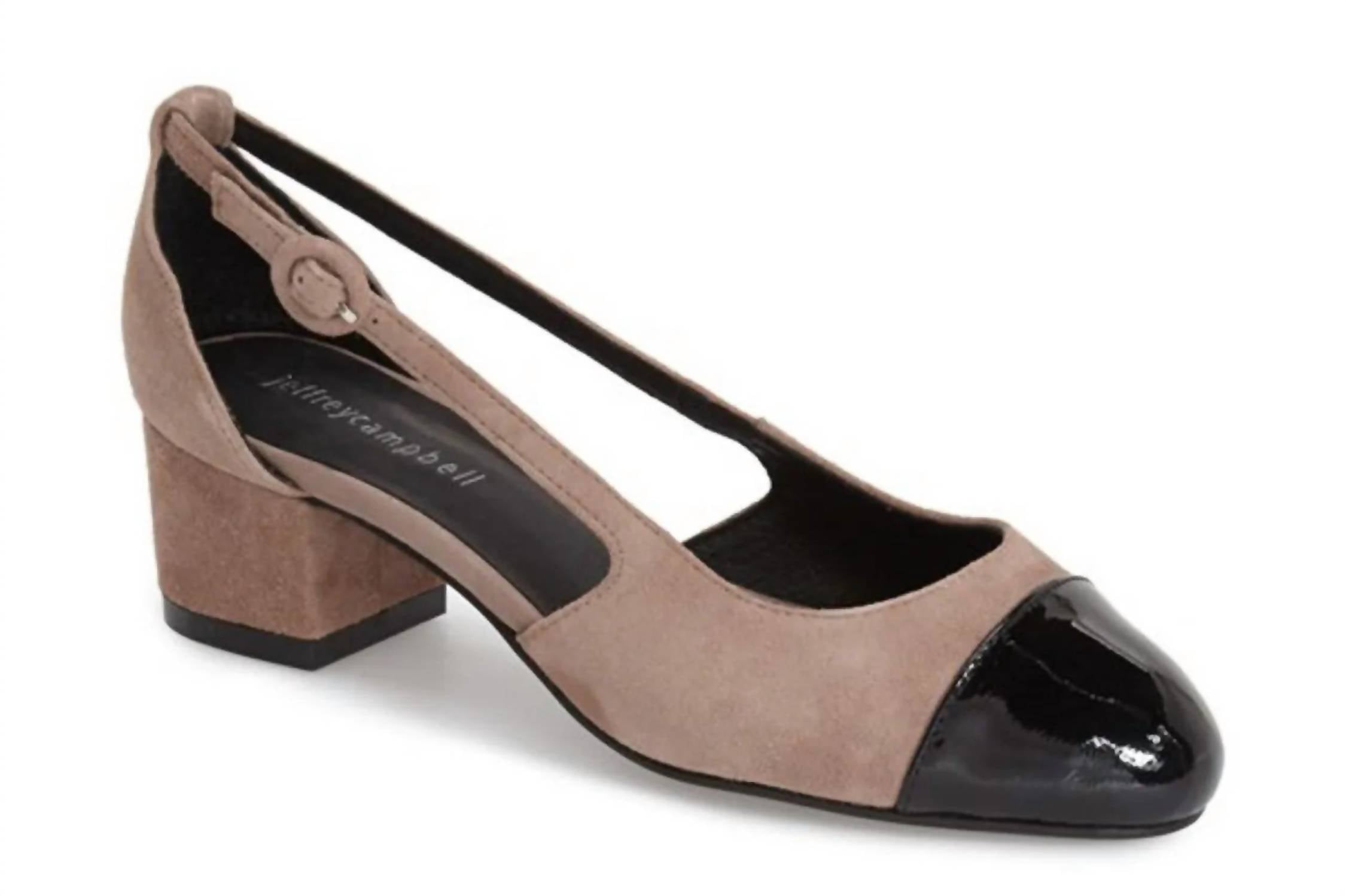 Jeffrey Campbell Women's Tulloch Block Heel Slingback Pumps in black - women's heels