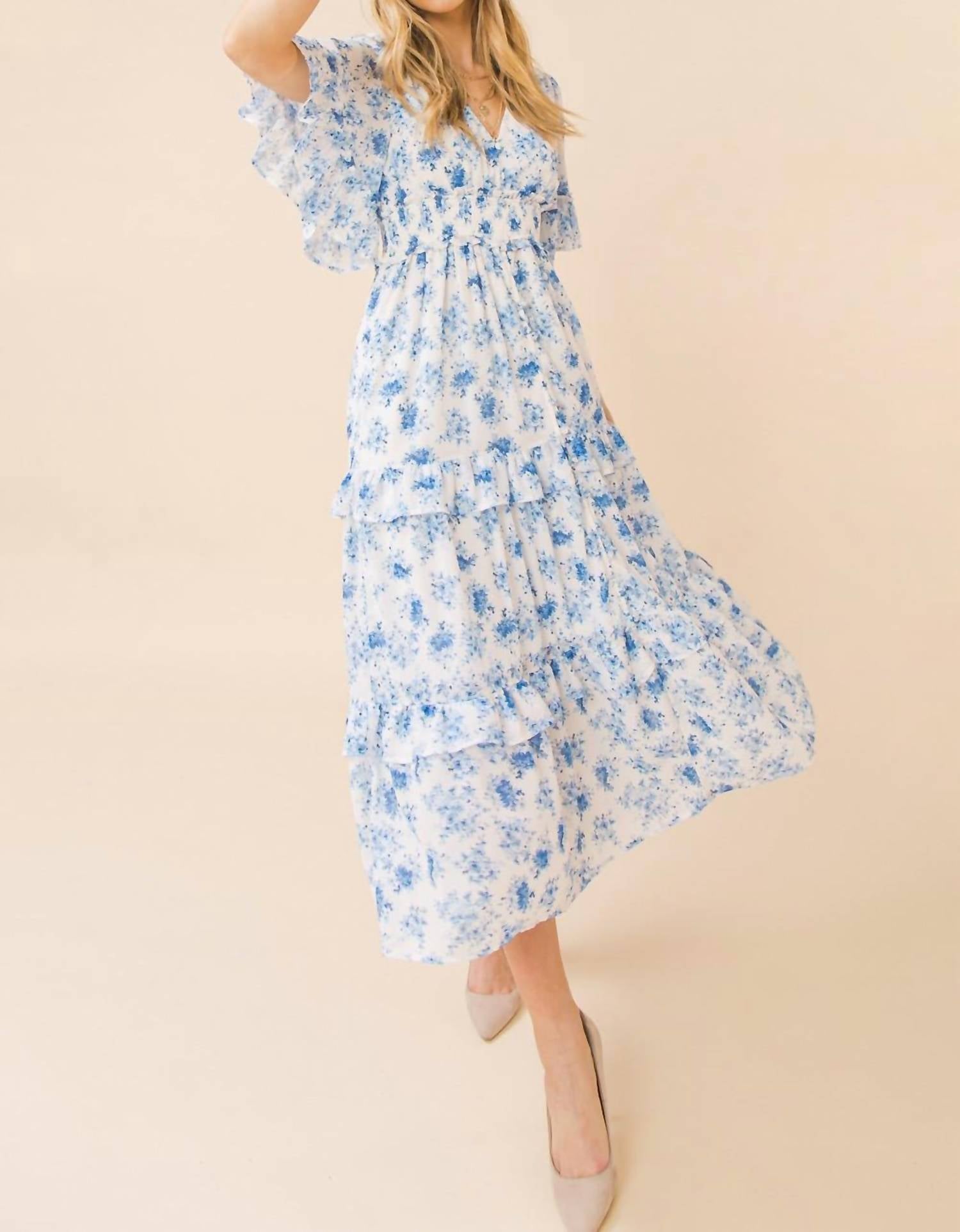 Flying Tomato - Ruffle Tiered Maxi Dress