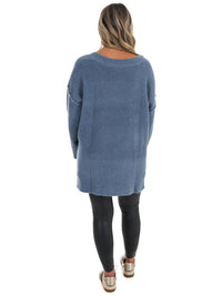Mustard Seed - Laidback Daze Oversized V-Neck Sweater
