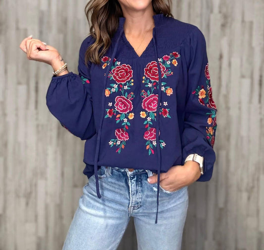 Andree By Unit - Stella Floral Embroidery Top