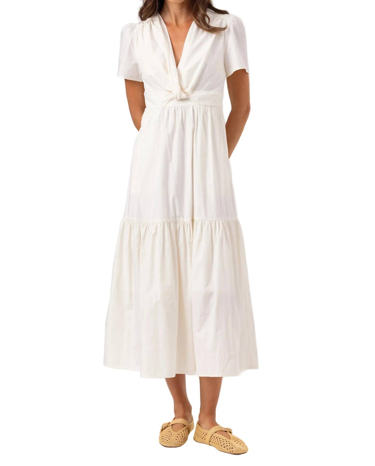 sundays Fleet Maxi Dress in whisper white - women's dress