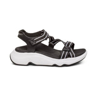 Aetrex Women's Marz Sandal in black - women's sandal - detail view