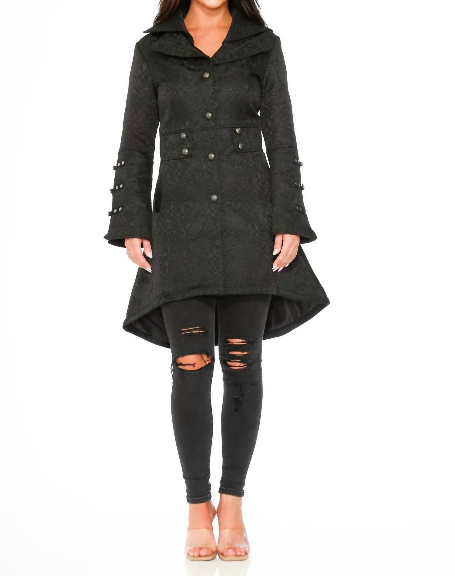 Orchid Bloom - Brocade Hilo Coat With Linen