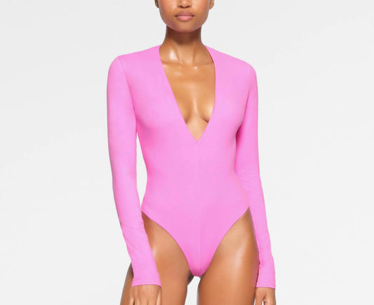 Skims - Fits everybody plunge bodysuit neon orchid limited edition