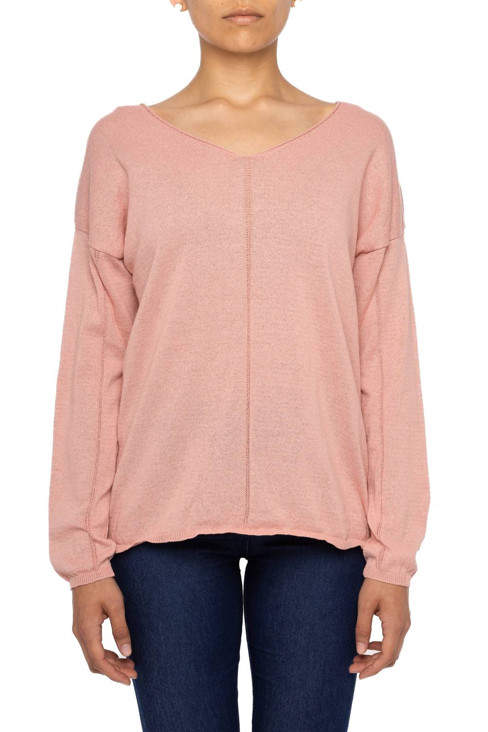 Astrid - Women's Preppy V-neck Top