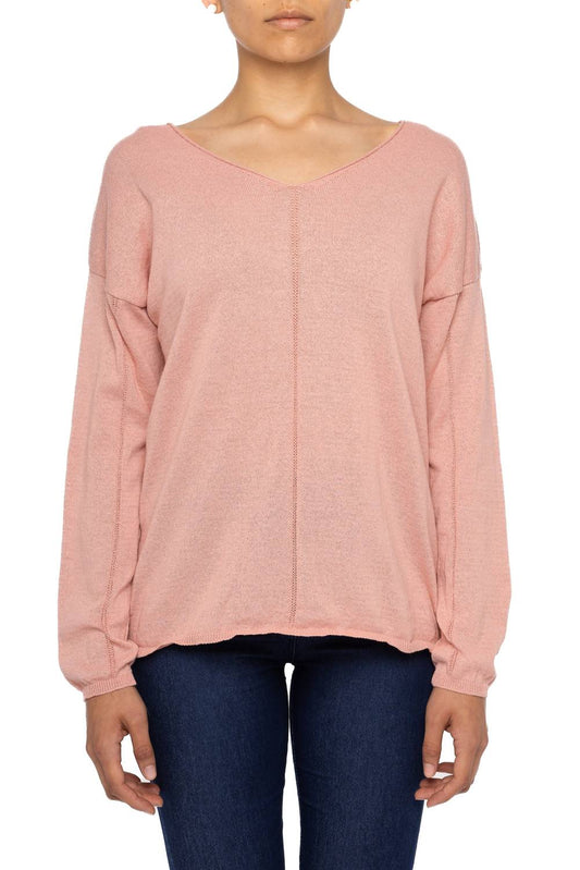 Astrid - Women's Preppy V-neck Top