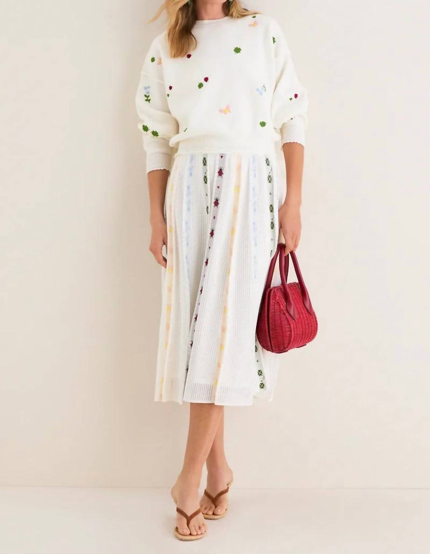 Molli - Esperance Jacquard Midi Skirt