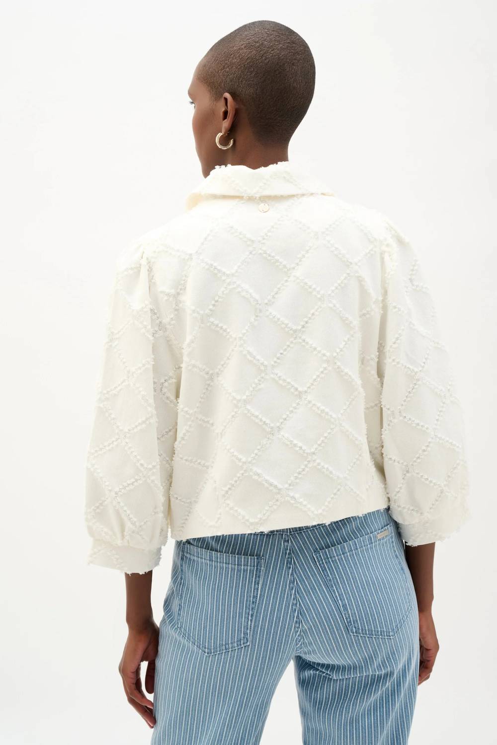 Joseph Ribkoff - Cotton Twill Balloon Sleeves Jacket
