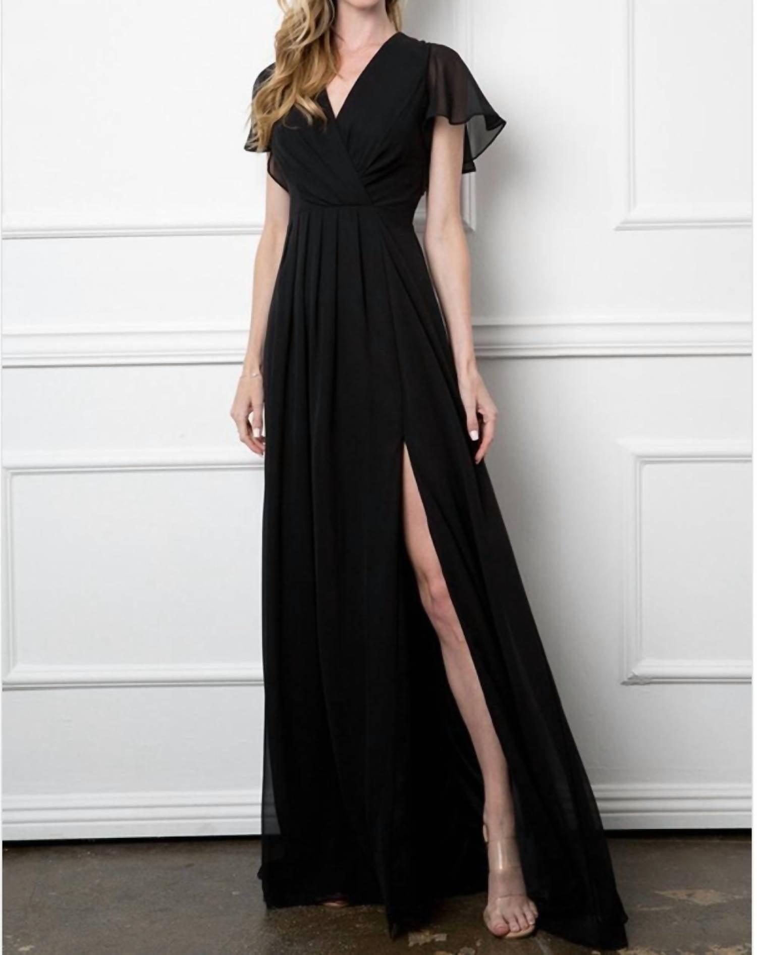 Eva - V Neck Maxi Dress