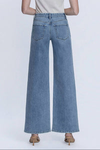 Flying Monkey - Hotfix Stone Embellished Wide Leg Jeans