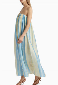 SIGNIFICANT OTHER Juniper Maxi Dress in saffron stripe - women's dress - view 4