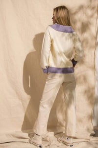 Papermoon - Jessi Colorblock Zip Sweater