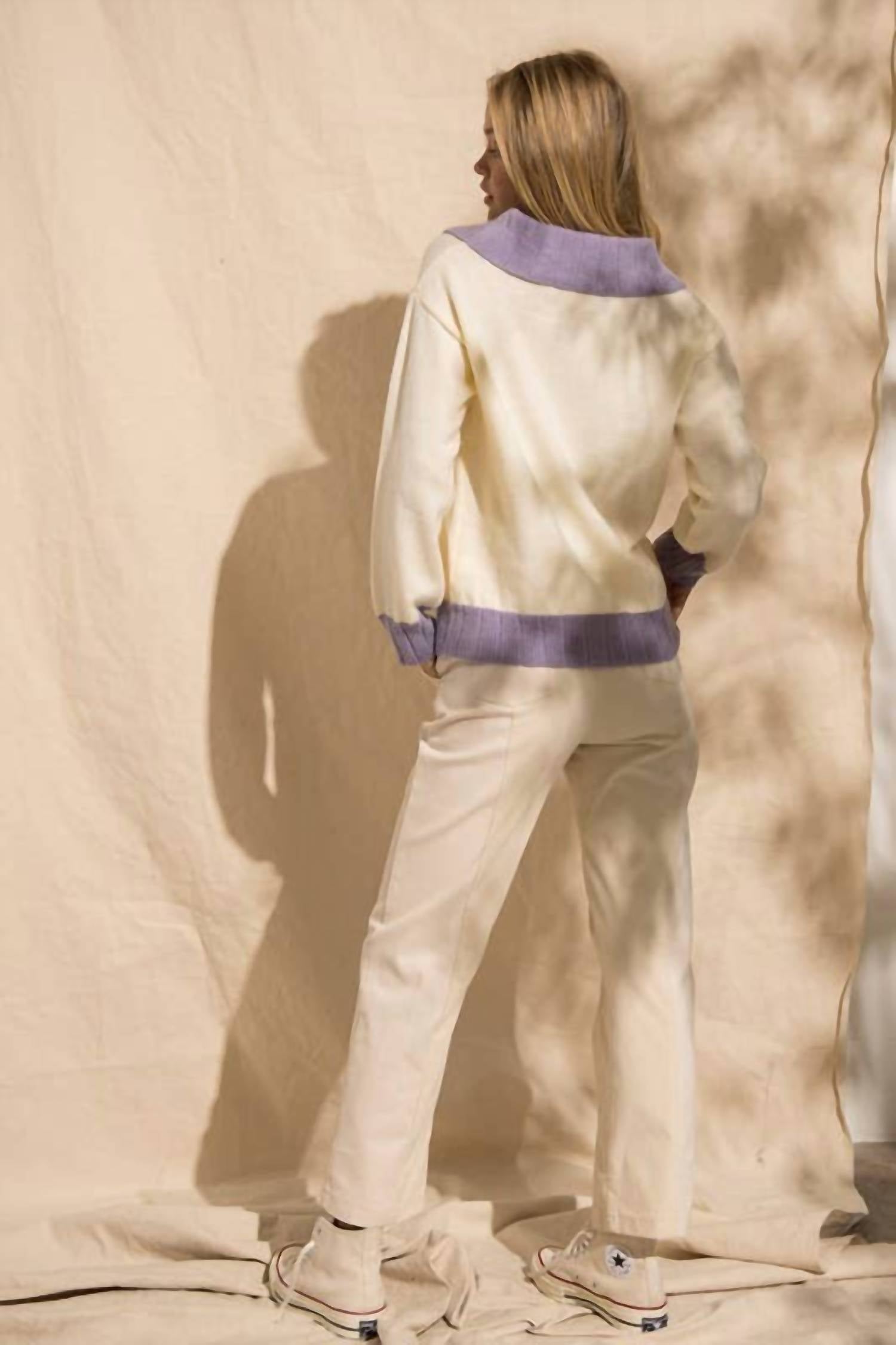 Papermoon - Jessi Colorblock Zip Sweater