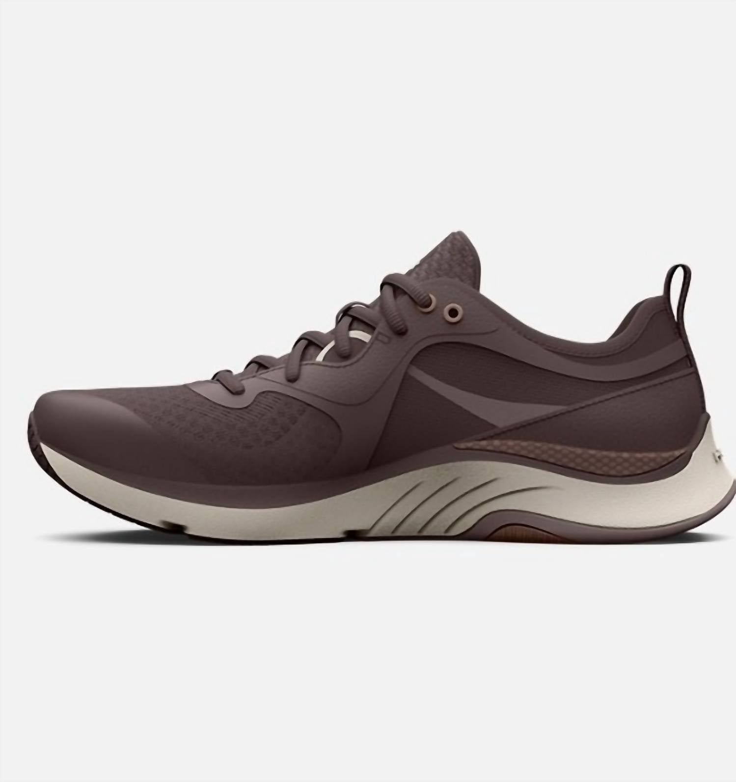 UNDER ARMOUR Women's Hovr Omnia Training Shoe in brown - women's sneaker - detail view