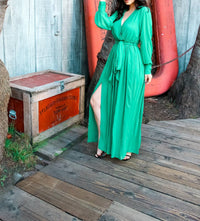 Little Secret Of Mine - Swaying In Splendor Flirty Maxi Dress