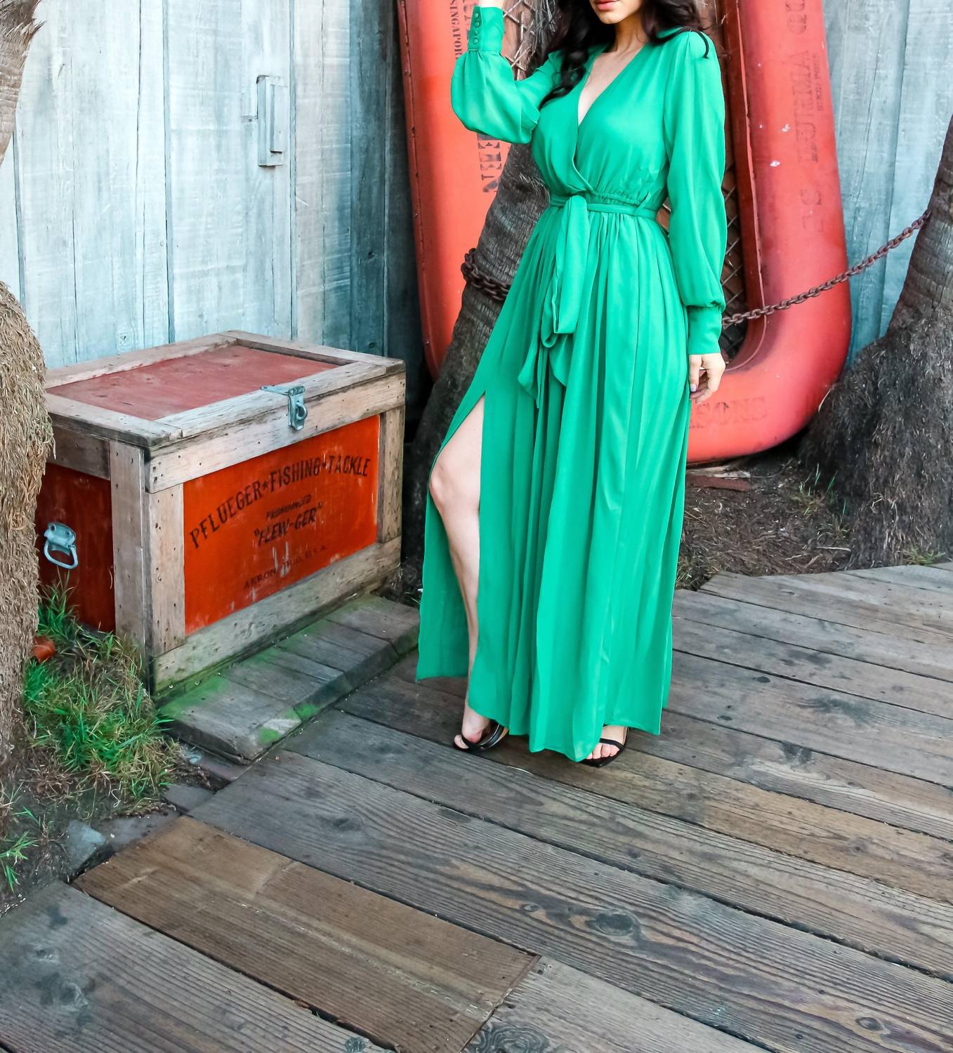 Little Secret Of Mine - Swaying In Splendor Flirty Maxi Dress