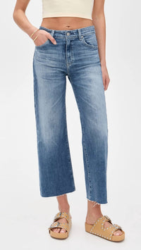 AG Jeans Saige Wide Leg Crop Jeans in 16 years postcard - women's jeans