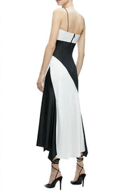 Alice + Olivia - Rosa Asymmetrical Midi Slip Dress