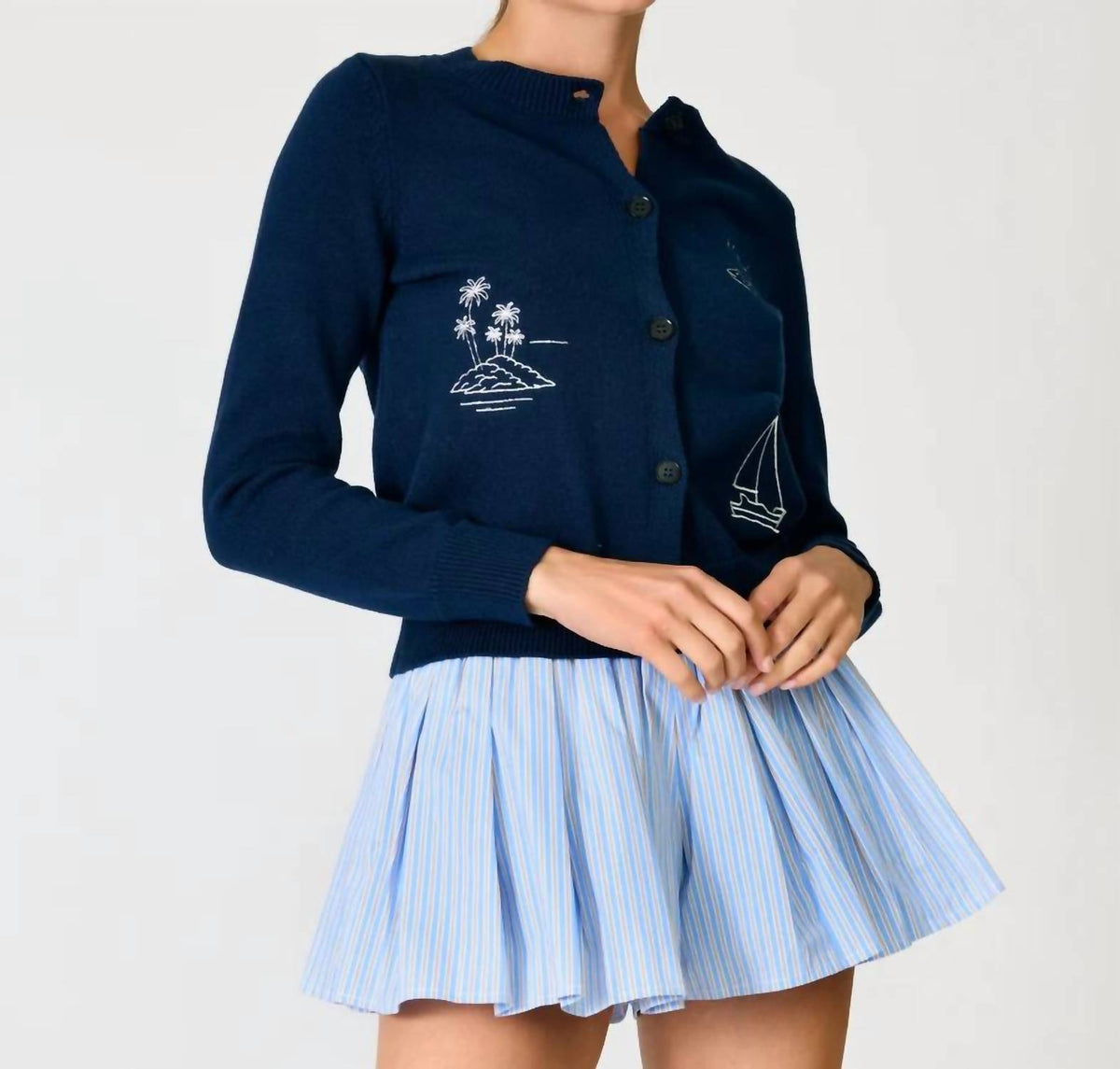 Line And Dot - Mooring Cardigan