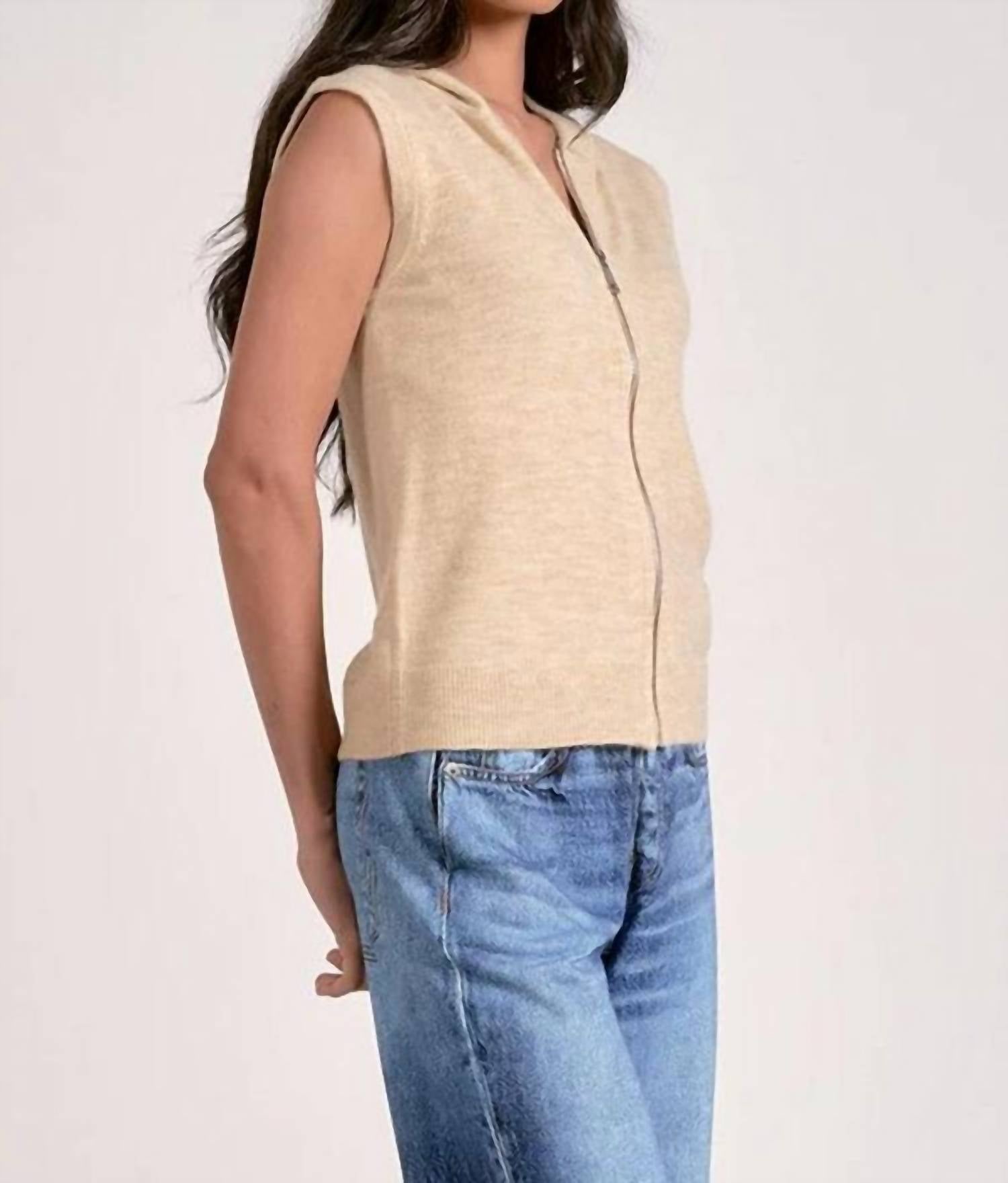 Elan - Bridgette Sleeveless Hoodie