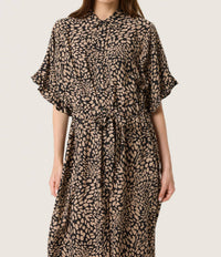 Soaked In Luxury - Naya Short Sleeve Midi Shirt Dress