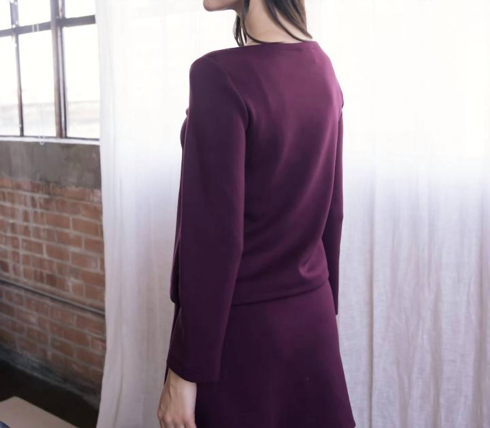 P.Cill - Vera Butter Modal Boat Neck Top