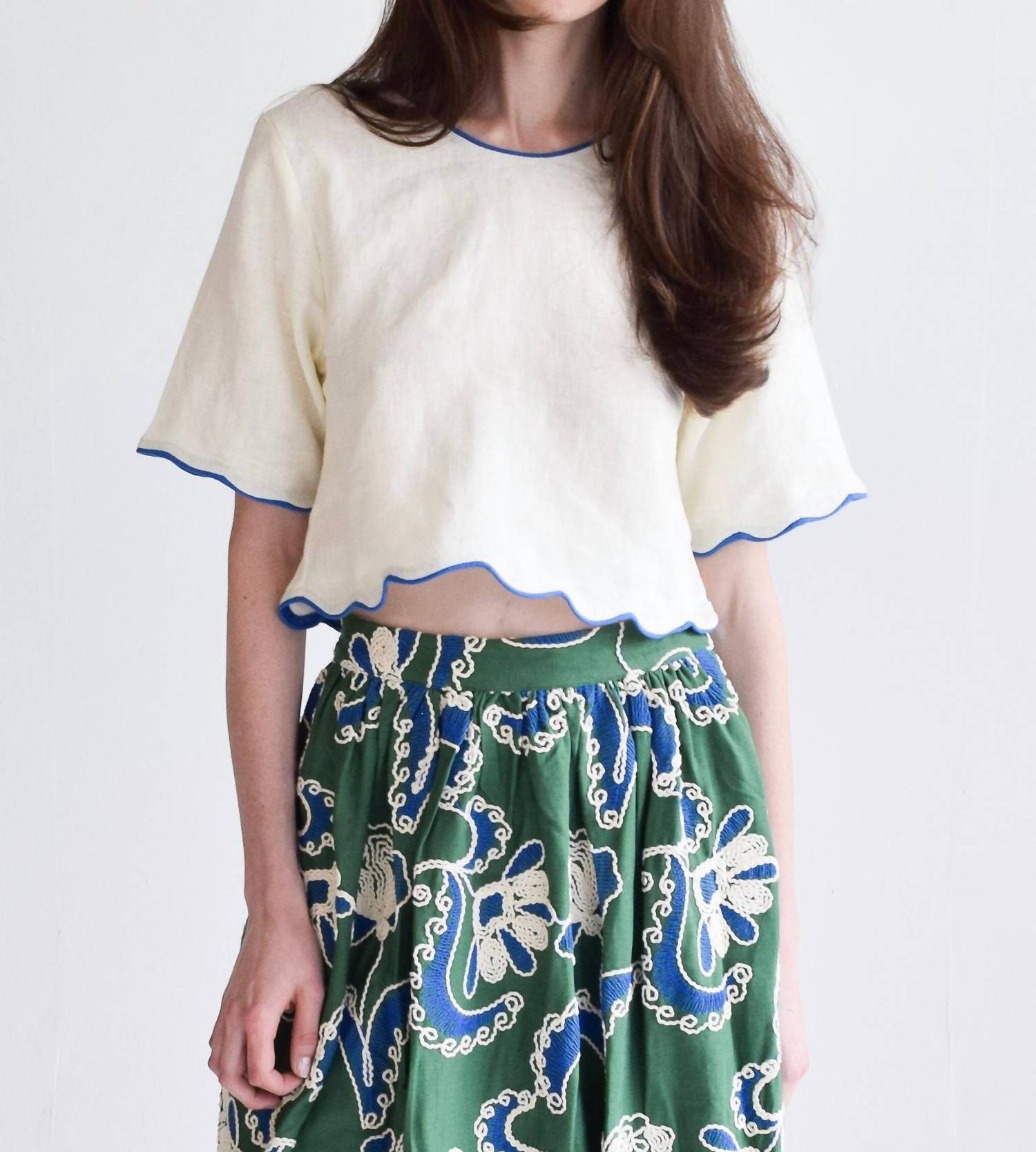 Never A Wallflower - Short Sleeve Crop Top