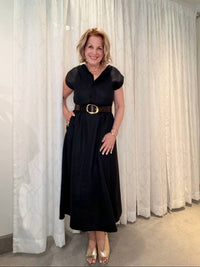 Meimeij - Linen With Flared Skirt Dress