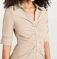 cinq a sept Mini Ella Dress in khaki - women's dress - view 5