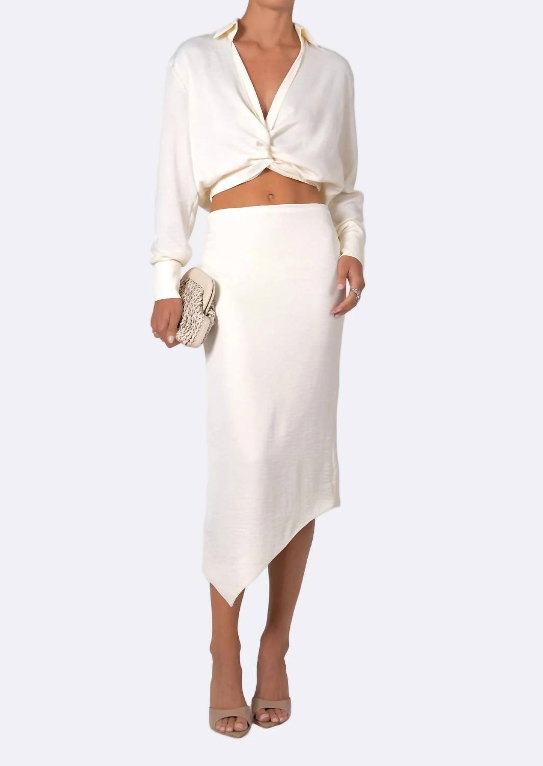 Nonchalant Label - Belinda Asymmetrical Midi Skirt
