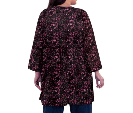 On The Plus Side - Aurora Pleated Tunic - Plus