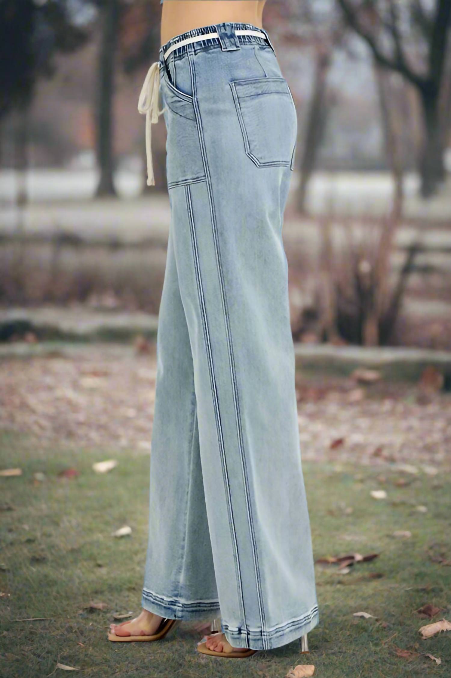 Risen - Blaire High Rise Baggy Jeans
