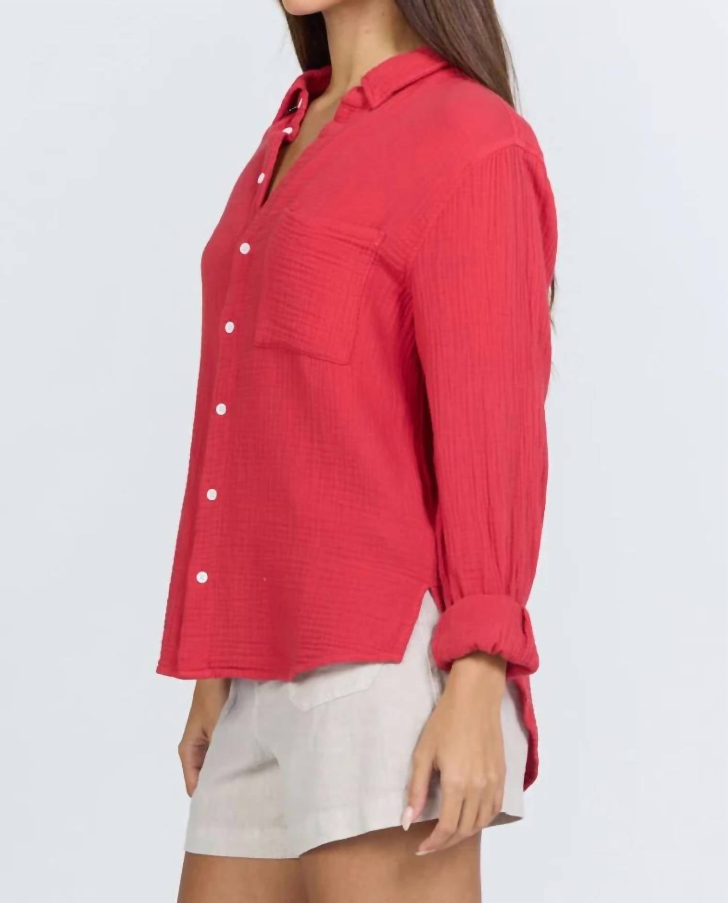 Dear John Denim - Button Down Gauze Shirt