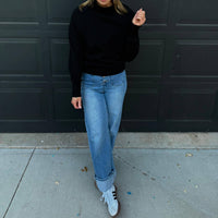 Mono B - Malibu Raglan Sleeve Turtleneck Sweater