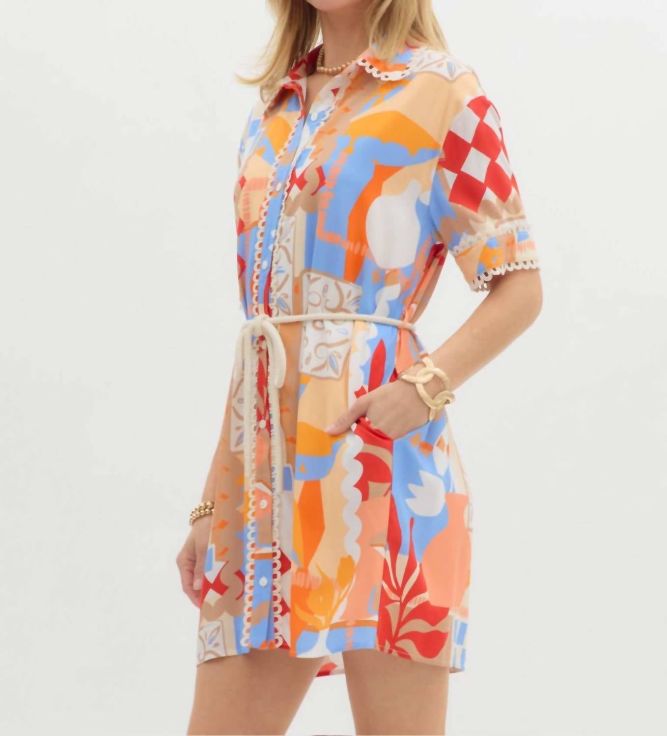 Entro - Resort Mini Shirt Dress