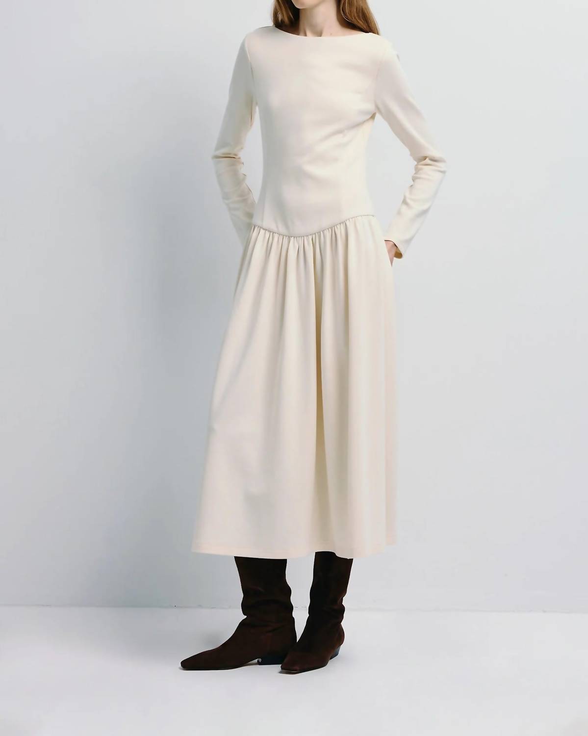 Rue Sophie - Lisette Boatneck Midi Dress