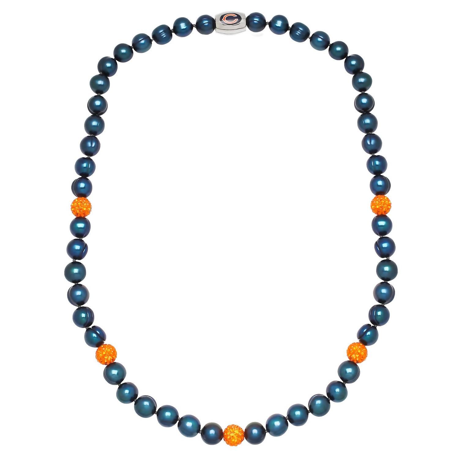 Honora - Chicago Bears Pearl & Crystal Necklace