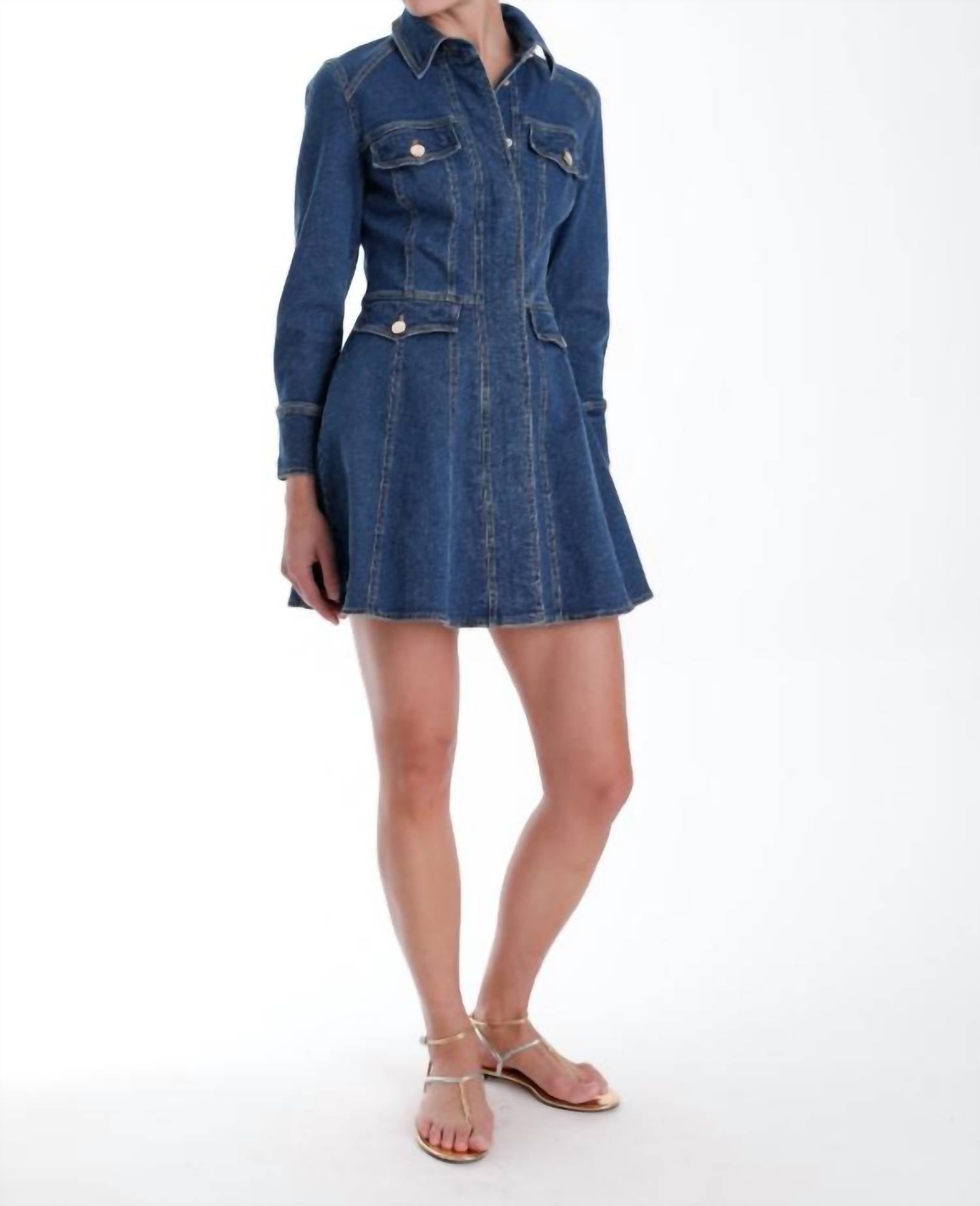 Karina Grimaldi - Daniela Denim Mini Dress