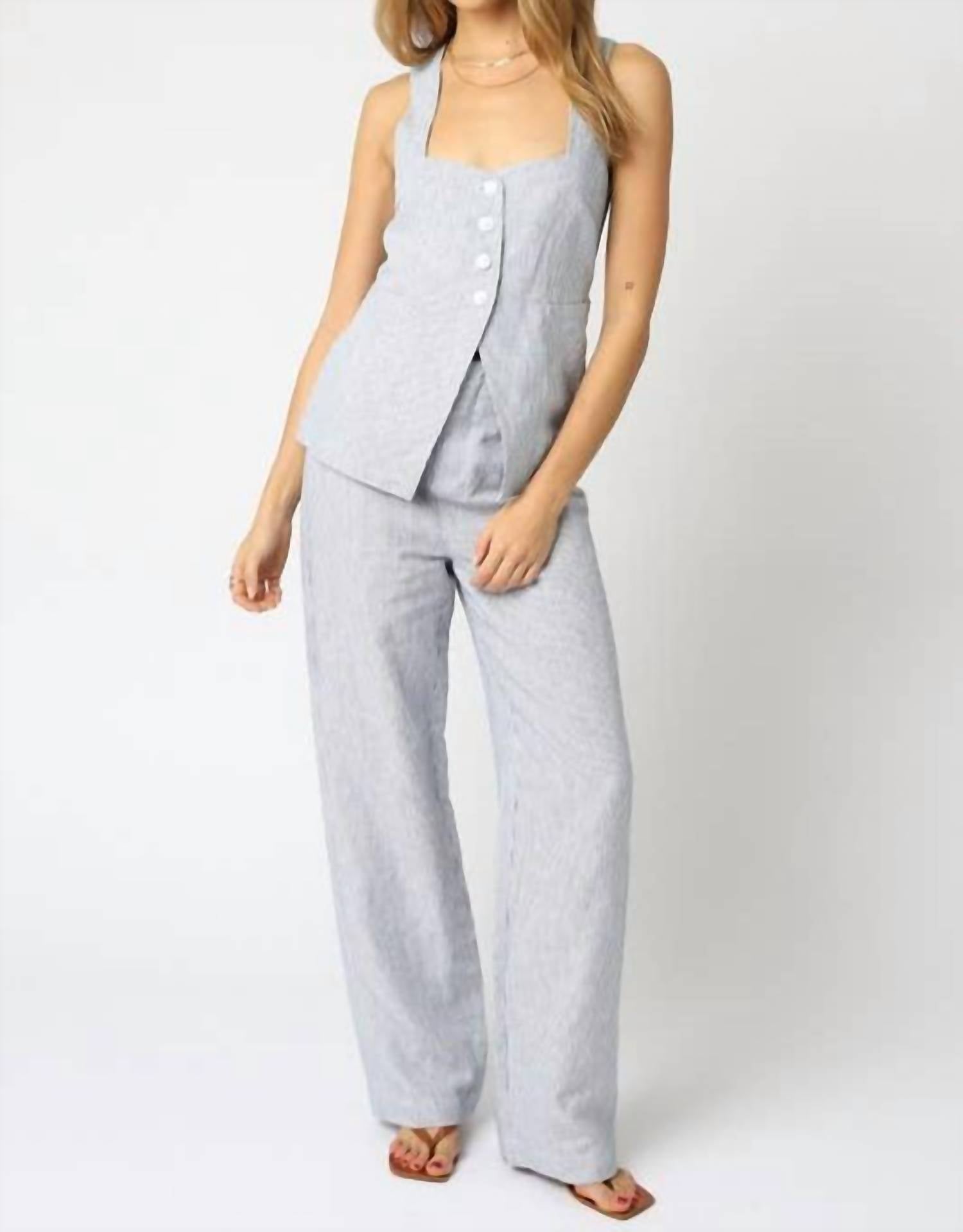 Olivaceous - Camilla Stripe Pants