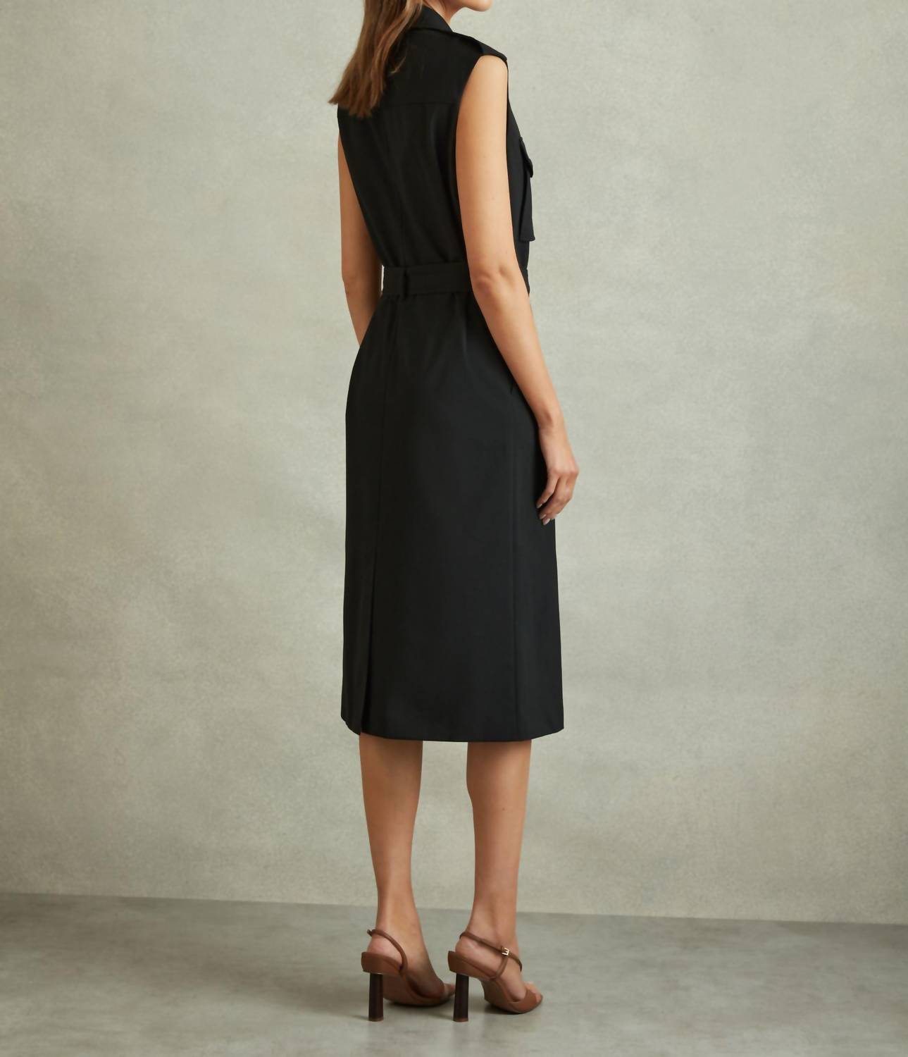 Reiss - Kimora Wool Blend Double Breasted Midi Dress