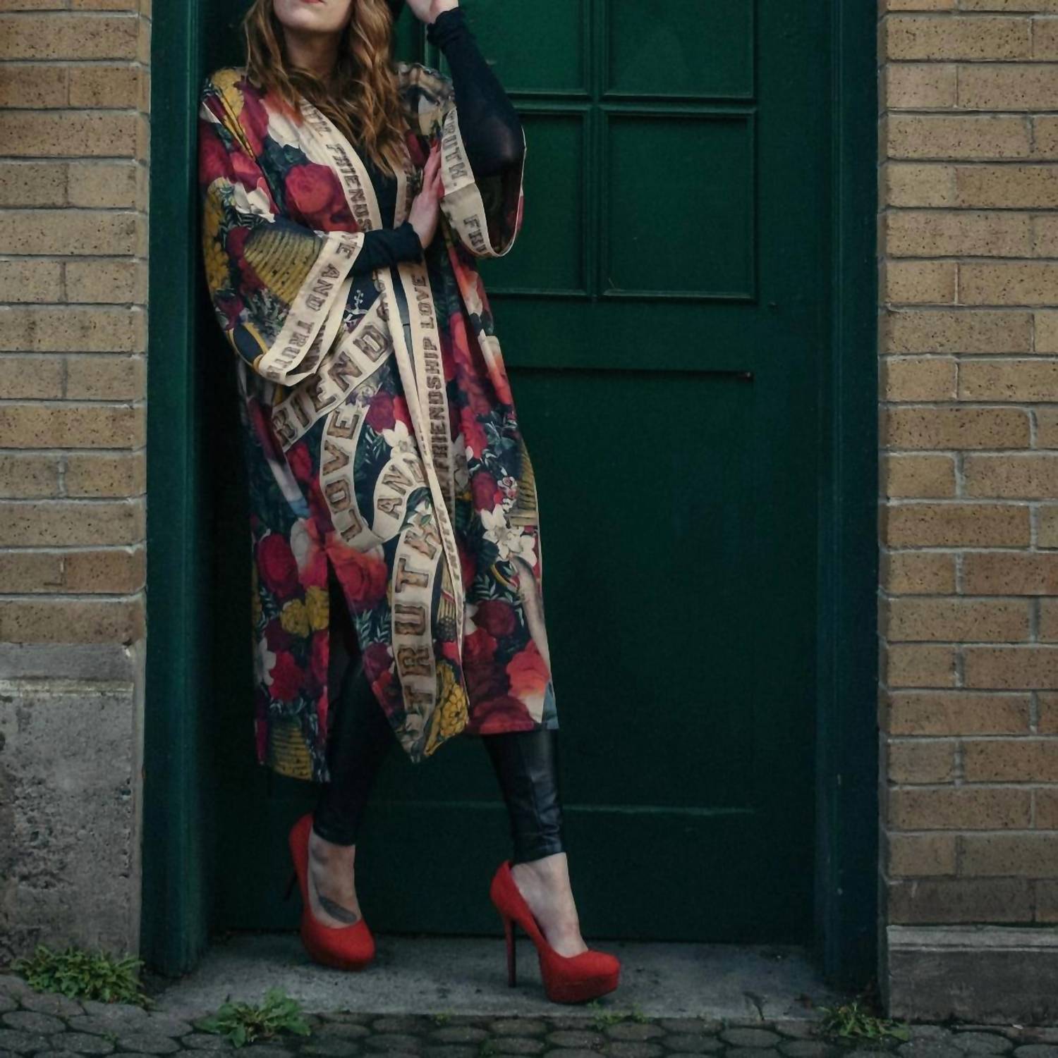 Market Of Stars - Friendship Love And Truth Long Duster Bamboo Kimono Robe