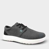 Mykos Kid's Palmer Lace-up Travel Sneaker in black - kids' sneaker - detail view