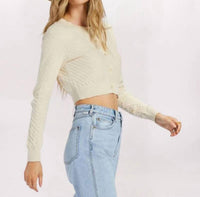 Billabong - Long Sleeve She Dances Crop Cardigan